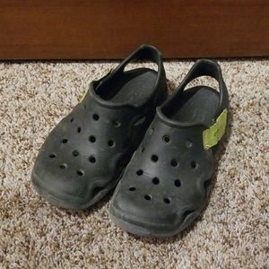 Navy Blue Croc Slip-Ons size 13 little kid